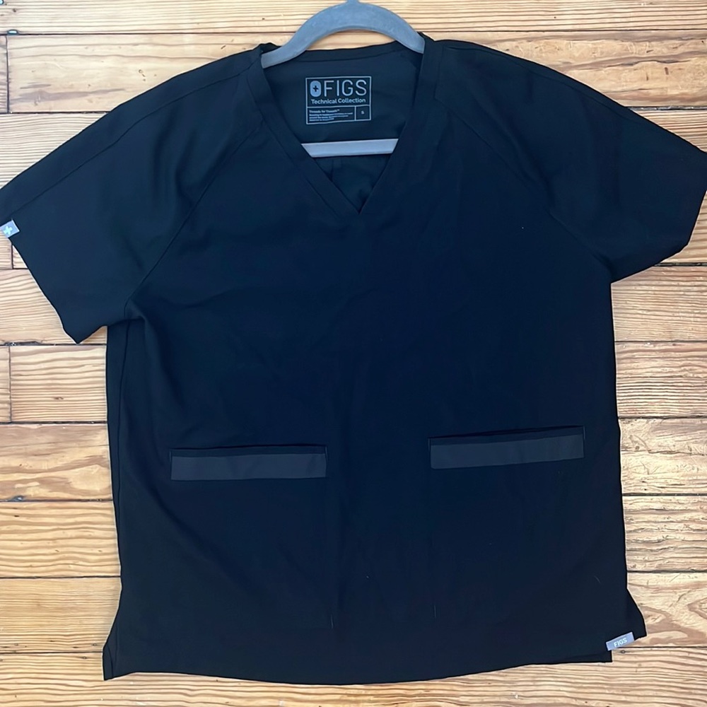 Figs Scrub Top Womens Size S Delmas V-Neck Shirt